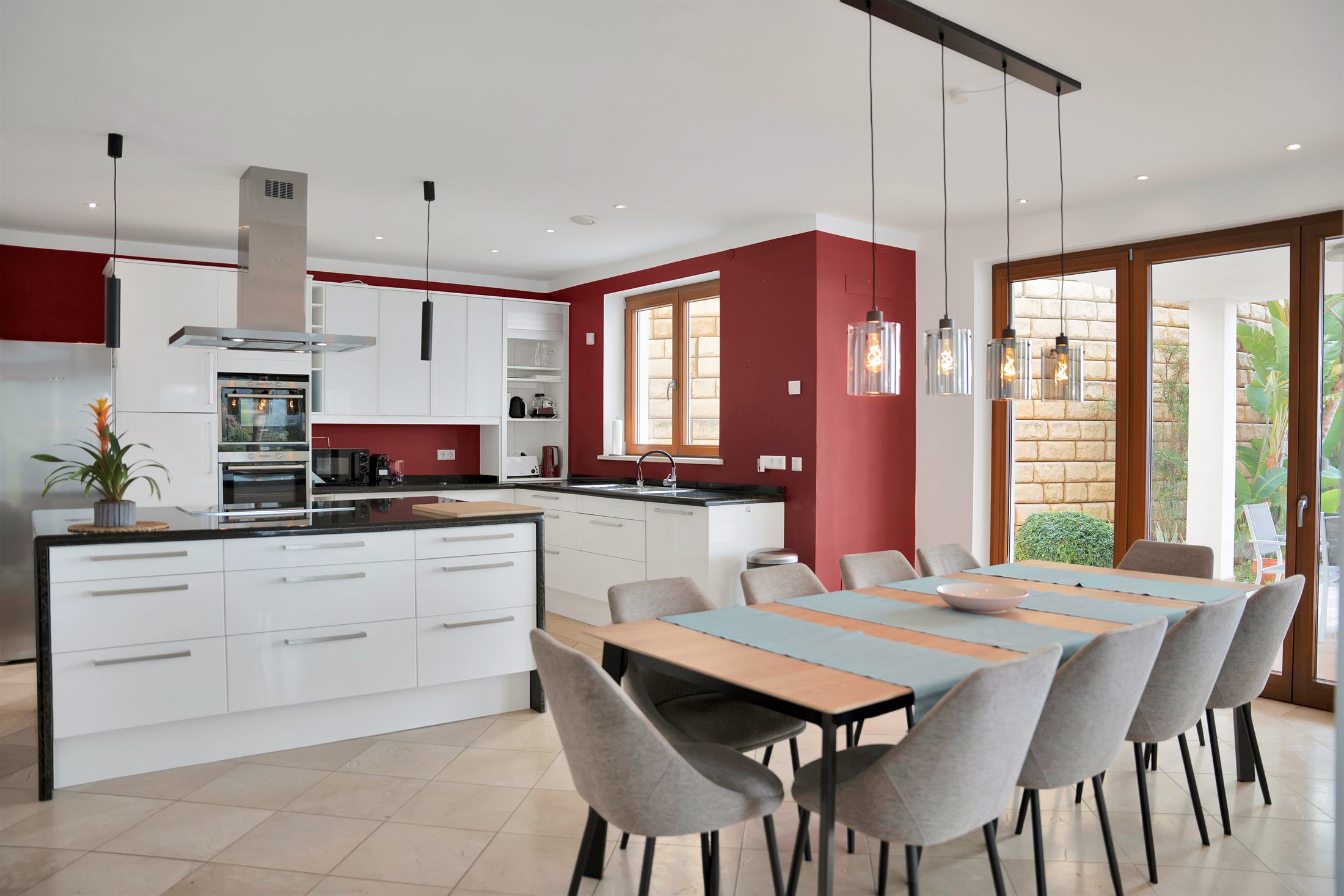 Kitchen and dining area on the ground floor