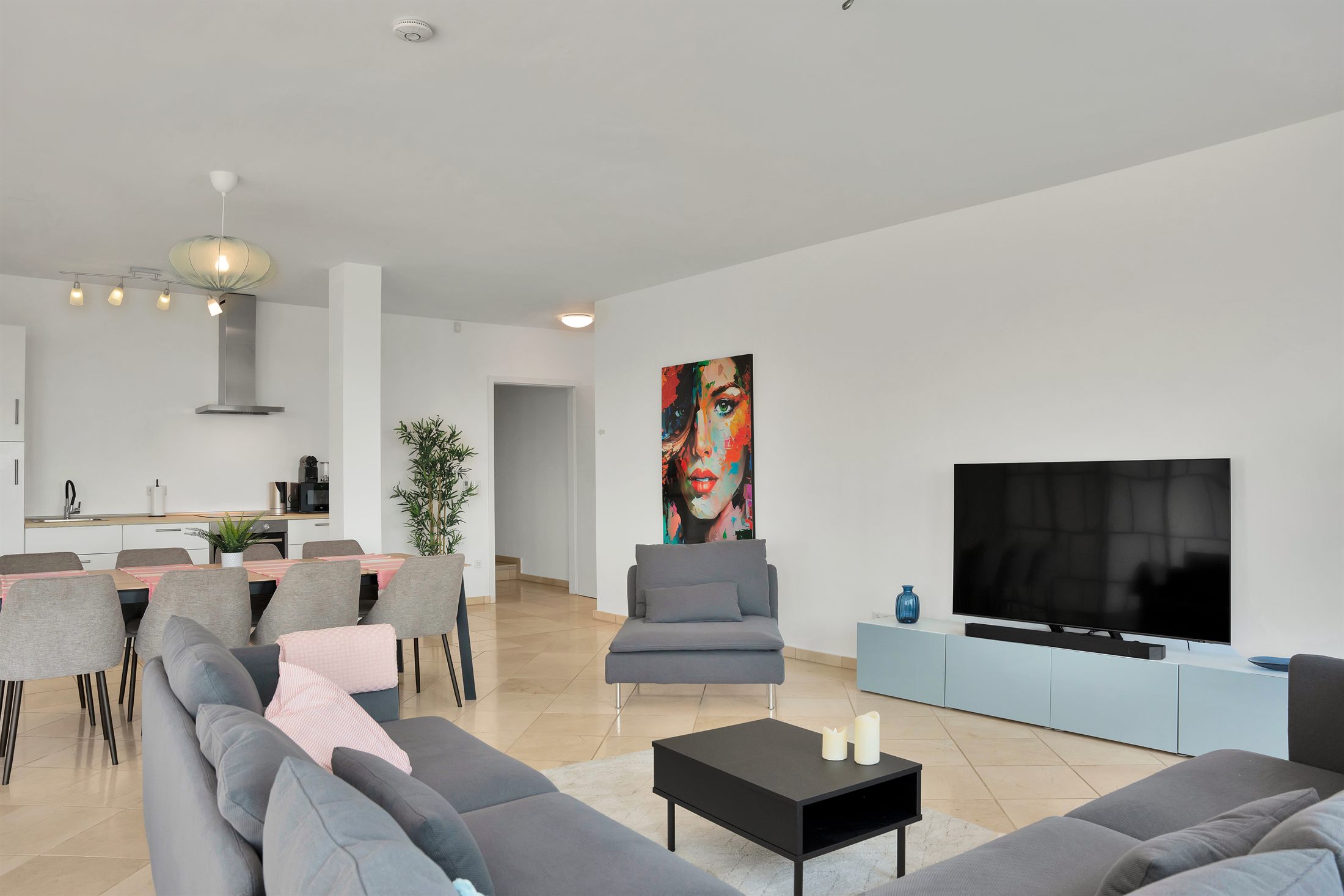 Living room with garden view